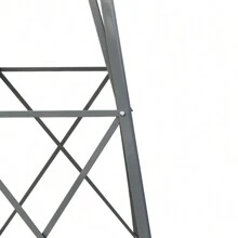 8FT Weather Resistant Yard Garden Windmill - Gray & Red - View 6