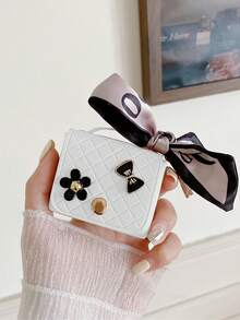 1個時尚菱形迷你手袋吊飾、鑰匙鎖掛件、包、耳機盒、掛飾包飾禮物,適用於青少年女孩、大學生、新手和白領工作者的飾品、禮品和裝飾品鑰匙鎖吊飾