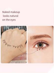 2 Miếng ( Bên trái Và Đúng ) Có thể tái sử dụng Silicone Thấp hơn Lông mi Con tem Niêm phong DIY Ảo thuật Creative Mỹ phẩm Hoà Công cụ Sai Thấp hơn Lông mi Phấn mắt Con tem - Trong sáng - Xem 4