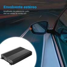 Car Audio Amplifier With 4 Channels 6800w - 黑色 - 查看 7