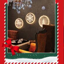 1 đèn LED 6.1in trang trí không khí Giáng sinh đèn treo hút 3d chạy bằng 3 pin AAA, đèn treo trang trí Giáng sinh bằng acrylic, không bao gồm pin trang trí Giáng sinh quà tặng Giáng sinh cây thông Noel lễ tạ ơn đồ trang trí đèn Giáng sinh trang trí phòng ngủ trang trí nhà trang trí tiệc trang trí phòng lễ hội ngày lễ - Nhiều màu - Xem 6