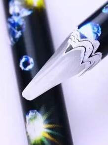 Lapiz de Cera para aplicacion de pedreria y decoración de Uñas 1 pieza - Multicolor - Ver 1