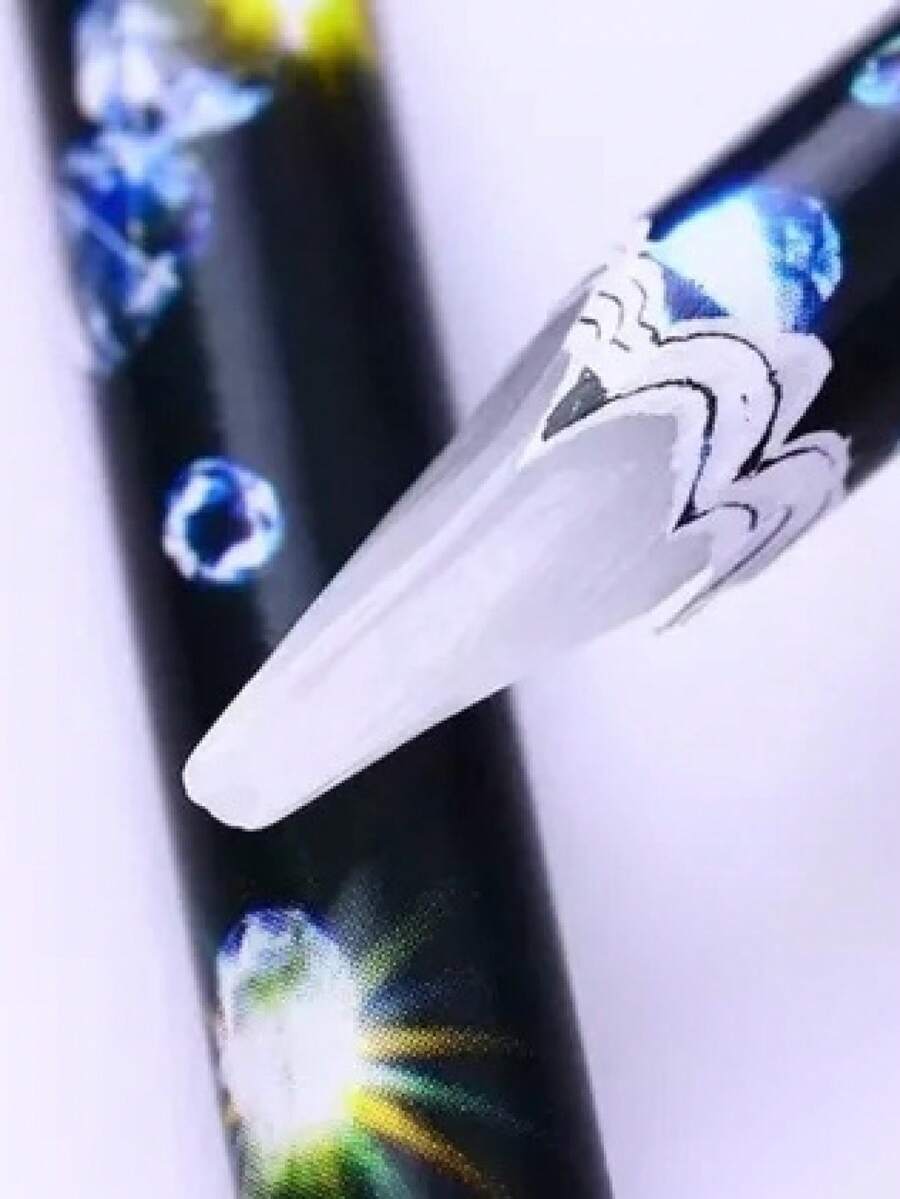 Lapiz de Cera para aplicacion de pedreria y decoración de Uñas 1 pieza - Multicolor - Ver 1