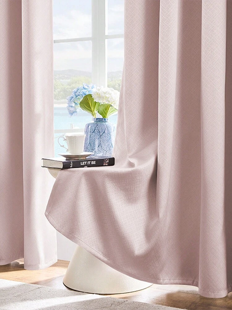 Tende Oscuranti Lunghe 274 Cm, 2 Pannelli, Effetto Sfumato Rosa E Bianco, Con Tasca Per Asta, Isolamento Termico Per Camera Da Letto