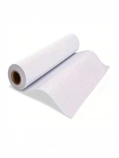 Vit ritpappersrulle - 10m konstpappersrulle (44CM X 10M) Målnings- och skisspapper för stafflipapper, anslagstavlepapper, väggkonst, presentpapper