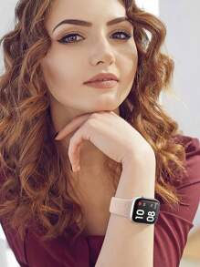 Engraved Band Compatible With Apple Watch Band 38mm 40mm 41mm 42mm 44mm 45mm 49mm For Women Men, Western Lace Silicone Fancy Sport Flower Straps Compatible With Series 9/8/7/6/5/4/3/2/1/SE/UItra As A Gift For Students Returning To School - Pine Green - View 7