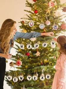 5/10/25/50/100入組未完成的帶孔木質圓片,3英寸圓形木片用於手工藝品空心木裁剪木質標籤裝飾標籤掛飾,diy繪畫材料包 - 紅木色 - 查看 7