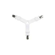 White Sheet Fastener With 3 Clips For Fixing Sheets And Preventing Slipping