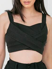 Women Tops - 黑色 - 查看 4