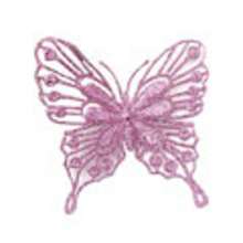 1pc Trang trí cây thông Noel Bướm trang trí Mặt dây chuyền treo nhỏ Quà tặng tốt nhất - Hồng - Xem 2