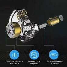 Audífonos in-ear gamer KZ Auriculares con cable ZSN Pro with mic KZ ZSN Pro azul