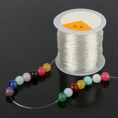 100M Plastic Crystal DIY Beading Stretch Cords Elastic Line Jewelry Making Supply Wire String Jewelry Thread String