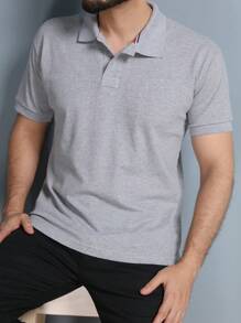 Men Polo Shirts - Gris Claro - Ver 6