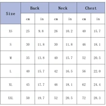 1入組超厚胸腰部分可調式魔術貼寵物服飾，紅綠相間方格紋，適合不同大小的寵物，適用於聖誕或冬季 - 紅色 - 查看 6