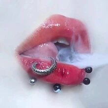 1 Miếng Môi Trụ , Nhẫn môi , Tai Khúc xương Đồ trang sức xuyên thấu Với Bên ngoài Threaded Nam & Nữ Sử dụng - Bạc - Xem 1