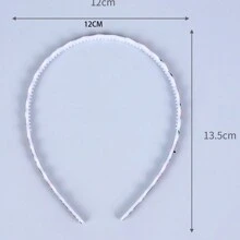 5入組/包塑料波浪型髮夾,印花頭帶,女性彩色髮飾