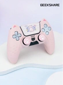 GeekShare Cat Ear Silicone Game Gamepad Case And Cat Paw Button Cover