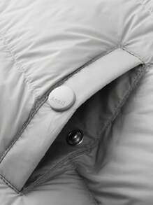 Annil 男童女童冬季保暖可脱帽长款羽绒服灰色 - 灰色 - 查看 5