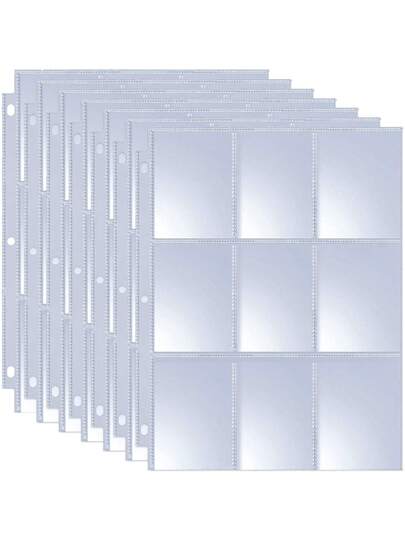baseball card sleeve sheets 1800 Pockets Sleeves Binder Sheets, Double-Sided Trading Card Pages Sleeves, Clear Card Sleeves for 3 Ring Binder Fit Game Cards, Sports Cards, Business Cards, Coupons : Office Products game cards 30Pcs Card Binder Sleeves Baseball