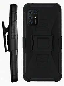 Funda Uso Rudo Con Clip Para Zte Blade V20 Smart - Negro - Ver 2