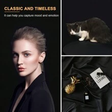 10x10 FT Black Backdrop Background For Photography, Large Black Photo Backdrop Curtain Drapes, High Density Polyester Fabric Black Screen Backdrops For Party Portrait Photoshoots Booth Video Studio - màu đen - Xem 4