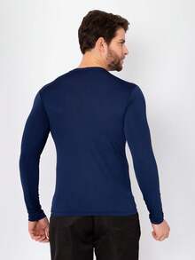 Men T-Shirts - 藏蓝色 - 查看 2