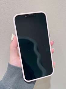 1入粉紅色心形人造珍珠裝飾電鍍按鍵手工DIY手機殼 - 粉色 - 查看 6