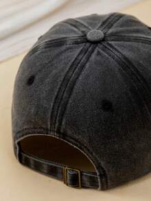 1頂男女通用蜘蛛紋印花戶外休閒時尚棒球帽,適合日常穿著 - 黑色 - 查看 3