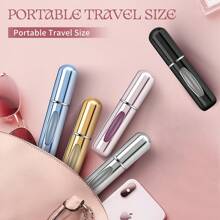 5入/3入/1入個人攜帶補充香水旅行瓶，香水噴霧器 - 粉紅金黑藍銀 - 查看 6