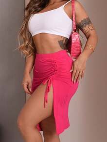 Women Skirts - Màu Hồng Tươi - Xem 2