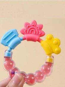 1入隨機顏色寵物矽膠咬不壞聲音玩具,適用於磨牙 - 彩色 - 查看 5