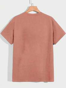 Men T-Shirts - Màu Hồng  San hô - Xem 2