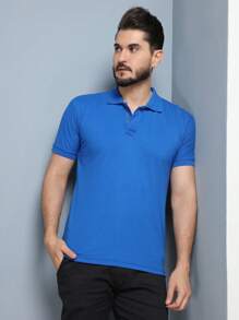 Men Polo Shirts - azul real - Ver 2