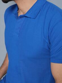 Men Polo Shirts - azul real - Ver 7