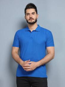 Men Polo Shirts - azul real - Ver 4
