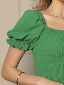 Women Dresses - 綠色 - 查看 3