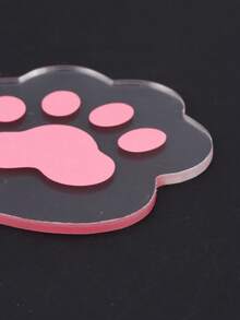 Paleta De Colores Con Forma De Pata De Gato Rosa De Dibujos Animados - Rosa - Ver 2