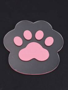 Paleta De Colores Con Forma De Pata De Gato Rosa De Dibujos Animados - Rosa - Ver 6