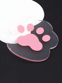 Paleta De Colores Con Forma De Pata De Gato Rosa De Dibujos Animados - Rosa - Ver 7