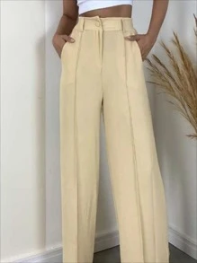 Women Jeans - Màu be - Xem 3