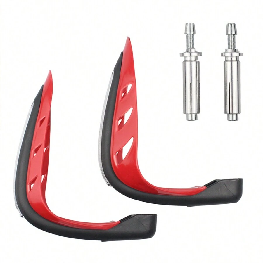 Motorcycle Fist Covers Led Light Motorcycle Hand Guards Universal - Red - View 1
