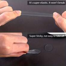 50或100入組雙面膠納米膠帶包含透明圓形托盤(7mm/10mm/15mm),強力無痕凝膠點膠水 - 白色 - 查看 4