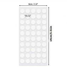 50或100入組雙面膠納米膠帶包含透明圓形托盤(7mm/10mm/15mm),強力無痕凝膠點膠水 - 白色 - 查看 8