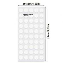 50或100入組雙面膠納米膠帶包含透明圓形托盤(7mm/10mm/15mm),強力無痕凝膠點膠水 - 白色 - 查看 10