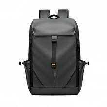 Mochila para hombre, impermeable, de moda, estilo funcional, de gran capacidad, para conducción al aire libre, bolsa de viaje para ordenador - Gris - Ver 6