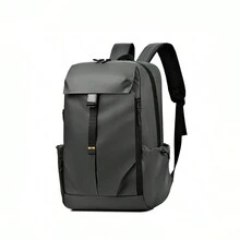 Mochila para hombre, impermeable, de moda, estilo funcional, de gran capacidad, para conducción al aire libre, bolsa de viaje para ordenador - Gris - Ver 2
