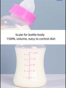 1 組藍色 Pp 材質寵物奶瓶套件,150 毫升,適合貓狗寶寶,有多個奶嘴,奶瓶刷,室內使用