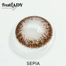 FRESH LADY Freshlady Student Fashion Contact Lenses Pupilentes Sepia 14.50mm Colored Contact Lenses 1 Year Disposable Halloween Costume Cosplay - Mocha Brown - View 10