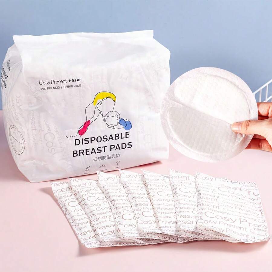 100 Count Disposable Nursing Pads, Leakproof Breast Pads for