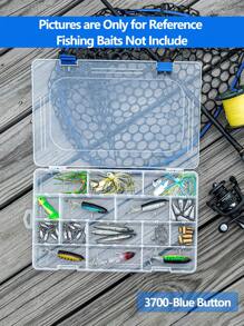 GOTURE 1個3600/3700分隔器套件,耐用的釣魚用品收納盒,防水浮動密封隔水型塑膠收納盒,具有多種用途 - 無色 - 查看 6